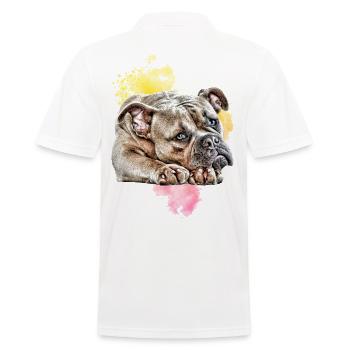 OLD ENGLISH BULLDOG BULLDOG Chiens - Polo Homme - blanc - Dos - Kai (181cm)