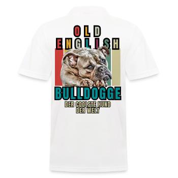 Bouledogue Vieux Bouledogue Anglais Chien Chiens - Polo Homme - blanc - Dos - Kai (181cm)