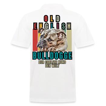 Bouledogue Vieux Bouledogue Anglais Chien Chiens - Polo Homme - blanc - Dos - Kai (181cm)