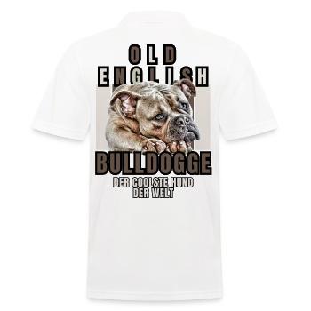 Bouledogue Vieux Bouledogue Anglais Chien Chiens - Polo Homme - blanc - Dos - Kai (181cm)