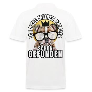 PRINCES FOUND - BULLDOG chien CHIENS - Polo Homme - blanc - Dos - Kai (181cm)