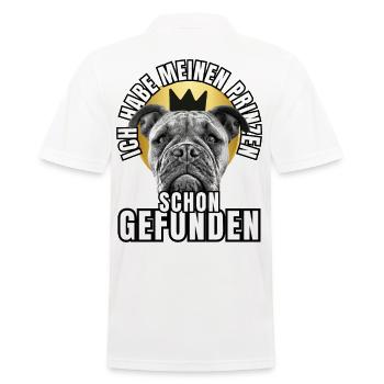 PRINCES FOUND - BULLDOG chien CHIENS - Polo Homme - blanc - Dos - Kai (181cm)