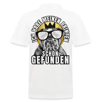 PRINCES FOUND - BULLDOG chien CHIENS - Polo Homme - blanc - Dos - Kai (181cm)