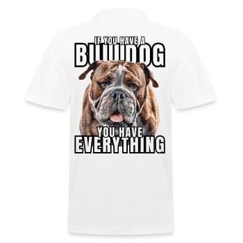 SI VOUS AVEZ UN BOULEDOGUE - Bulldog Dog DOGS - Polo Homme - blanc - Dos - Kai (181cm)
