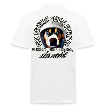 chemise chien drôle CHRISTMAS REINDEER DOG - Polo Homme - blanc - Dos - Kai (181cm)