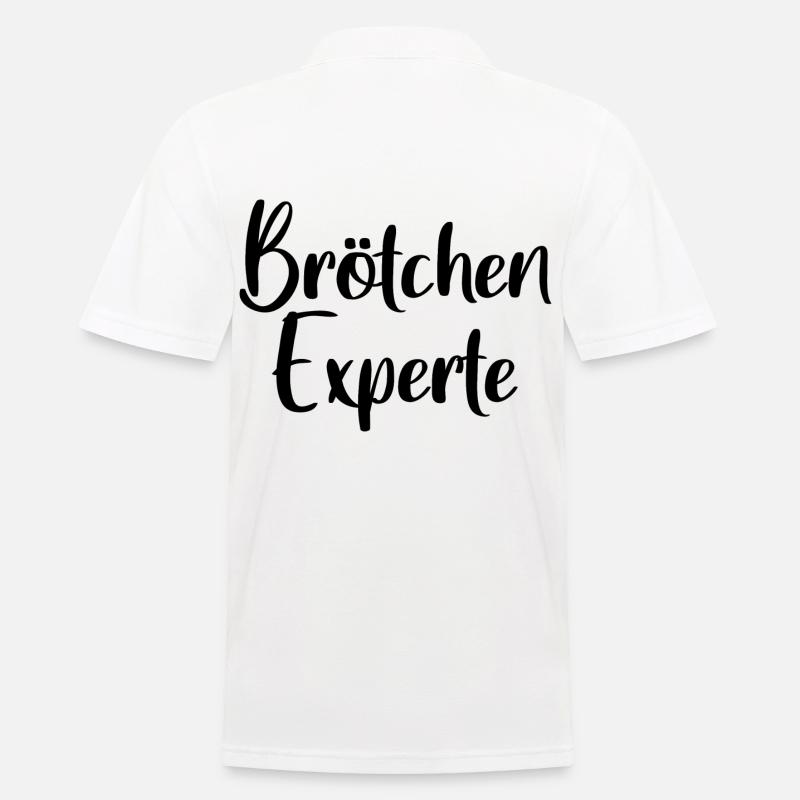 Brötchen Experte - Männer Poloshirt - Weiß