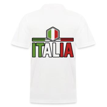 Italia Italian Italian Italy - Men's Polo Shirt - white - Back - Kai (181cm)