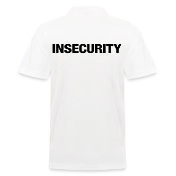 INSÉCURITÉ – Déclaration de style minimaliste sur l’uniforme - Polo Homme - blanc - Dos - Kai (181cm)