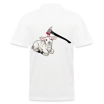 Animal welfare Sheep Easter Lamb Meat consumption - Men's Polo Shirt - white - Back - Kai (181cm)