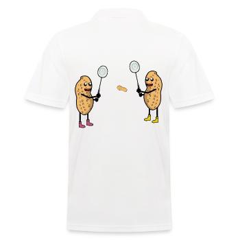 Funny Peanut Tennis Tennis Player Peanuts Sports - Men's Polo Shirt - white - Back - Kai (181cm)