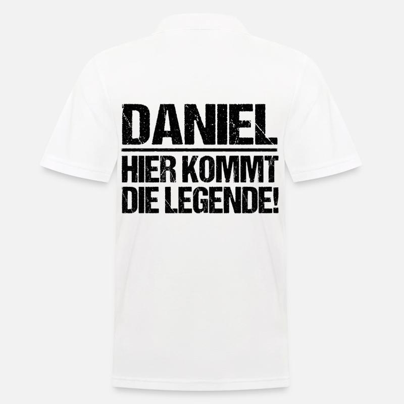 Vorname Daniel - Männer Poloshirt - Weiß