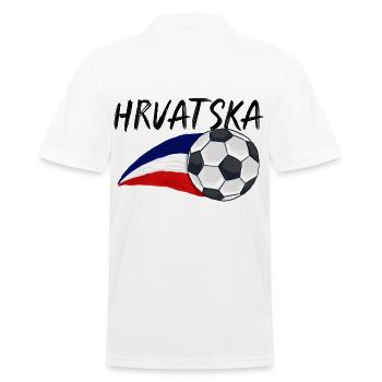 Kroaten Kroate Kroatin Hrvatska Kroatien - Männer Poloshirt - Weiß - Hinten - Kai (181cm)