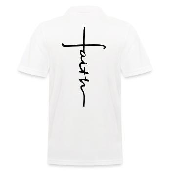 Faith Cross / Croix de foi - Polo Homme - blanc - Dos - Kai (181cm)