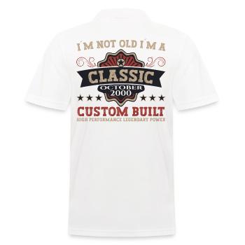 Classic Octobre 2000 22ème cadeau d’anniversaire - Polo Homme - blanc - Dos - Kai (181cm)