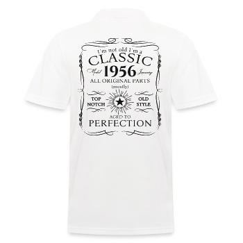 Né en 1956 janvier 67e anniversaire Homme cadeau - Polo Homme - blanc - Dos - Kai (181cm)
