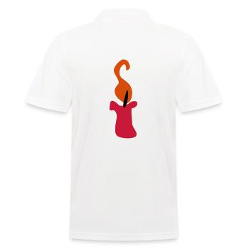 Bougie - Polo Homme - blanc - Dos - Kai (181cm)
