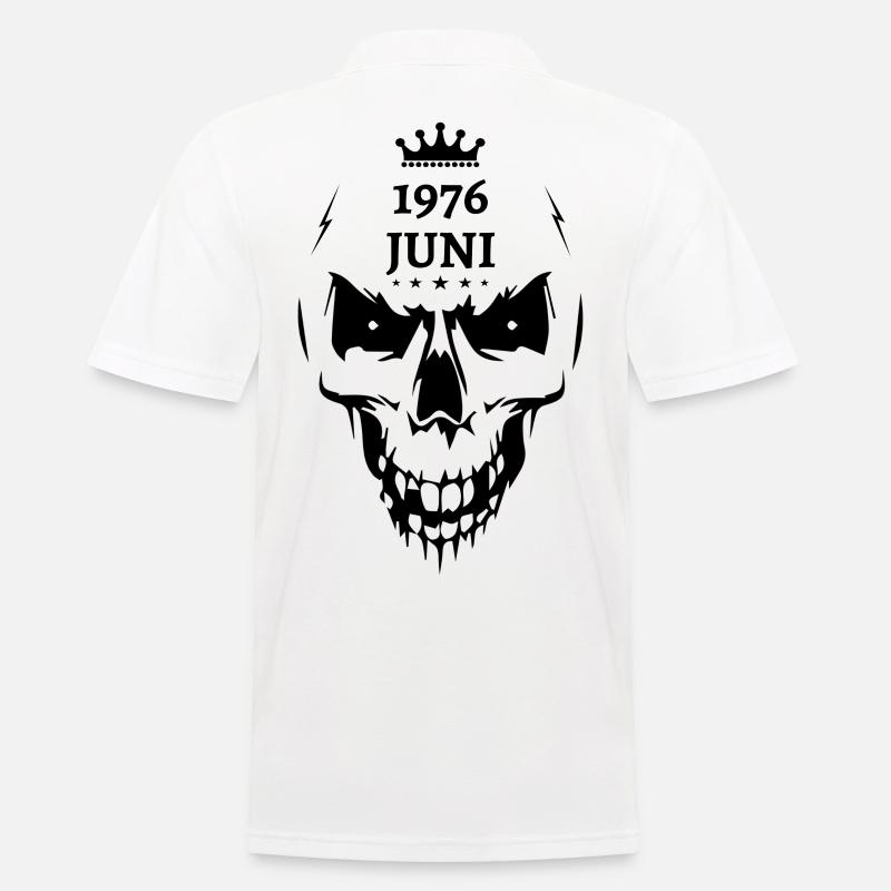Juni 1976 Totenkopf - Männer Poloshirt - Weiß