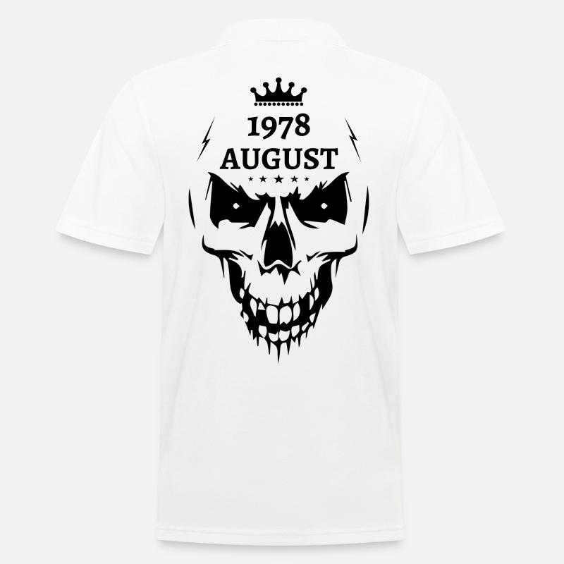 August 1978 Totenkopf - Männer Poloshirt - Weiß