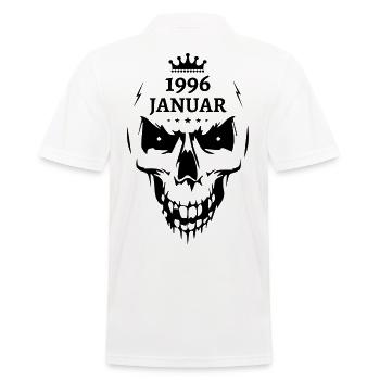 Januar 1996 Totenkopf - Männer Poloshirt - Weiß - Hinten - Kai (181cm)