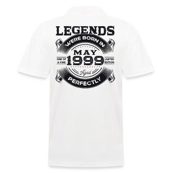 Légende Mai 1999 Millésime 1999 Anniversaire 1999 - Polo Homme - blanc - Dos - Kai (181cm)