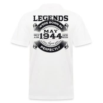 Légende Mai 1944 Né en 1944 Anniversaire 1944 - Polo Homme - blanc - Dos - Kai (181cm)