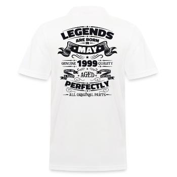 Légende Mai 1999 Millésime 1999 Anniversaire 1999 - Polo Homme - blanc - Dos - Kai (181cm)