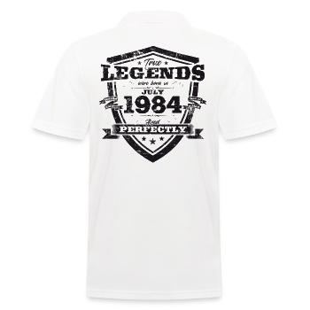 40e anniversaire Original juin 1984 Né en 1984 - Polo Homme - blanc - Dos - Kai (181cm)