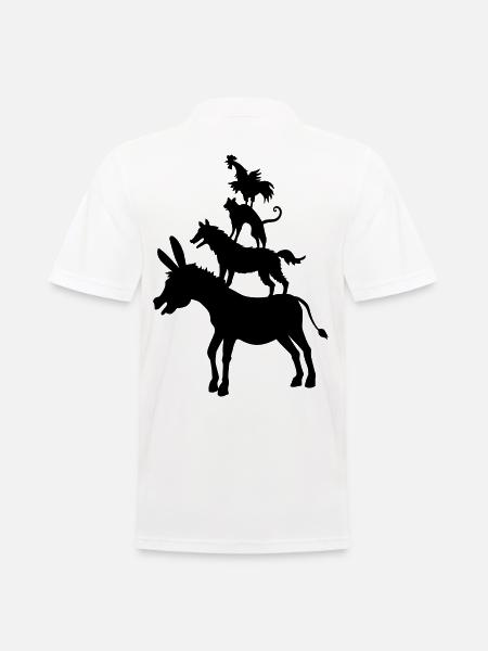 Bremen Town Musicians музыканты 04 1c Бременские - Men's Polo Shirt - white