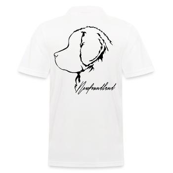 NEWFOUNDLAND Profil Hunde Hund Wilsigns - Männer Poloshirt - Weiß - Hinten - Kai (181cm)