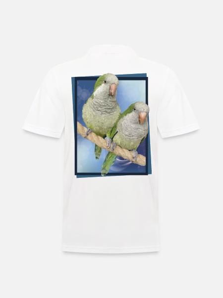 Argentine Parakeet - Men's Polo Shirt - white