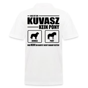 KUVASZ kein Pony Wilsigns Hundespruch Hund - Männer Poloshirt - Weiß - Hinten - Kai (181cm)
