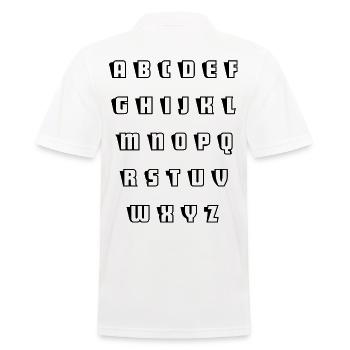 Alphabet - Polo Homme - blanc - Dos - Kai (181cm)