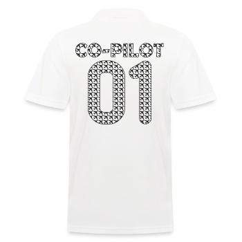 Co Pilot - Men's Polo Shirt - white - Back - Kai (181cm)