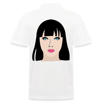 Manga Puppe Geschenk - Männer Poloshirt - Weiß - Hinten - Kai (181cm)