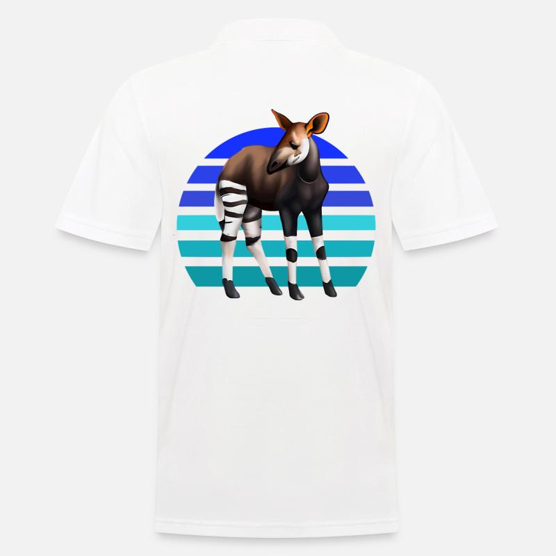 Süßes Okapi - Männer Poloshirt - Weiß