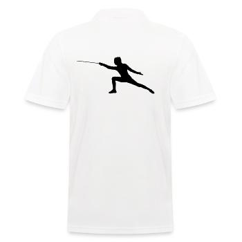 Fechten - Männer Poloshirt - Weiß - Hinten - Kai (181cm)