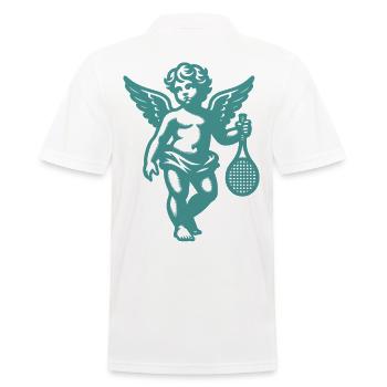 Chemise de tennis Angel Cherub Rétro Renaissance Green - Polo Homme - blanc - Dos - Kai (181cm)