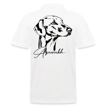 AZAWAKH Portrait Chiens Lévriers Wilsigns - Polo Homme - blanc - Dos - Kai (181cm)