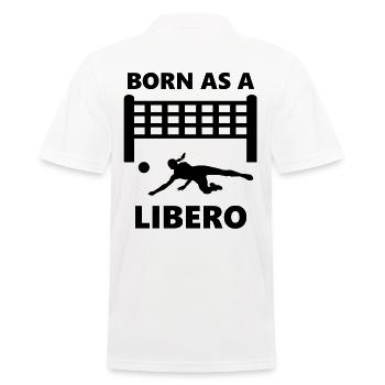 Sport volleyball libero team team - Men's Polo Shirt - white - Back - Kai (181cm)