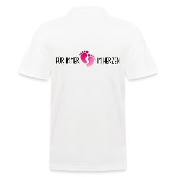 verstorbene Tochter Liebe Herz Trauer Abschied Tod - Männer Poloshirt - Weiß - Hinten - Kai (181cm)