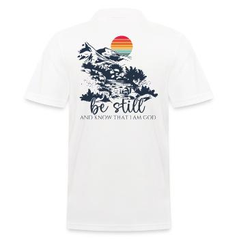 Jésus-Christ - Chemise chrétienne - Sois tranquille - Polo Homme - blanc - Dos - Kai (181cm)