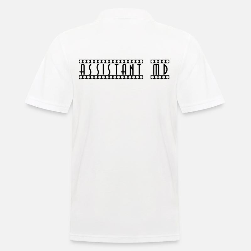 Assistant_MD - Männer Poloshirt - Weiß
