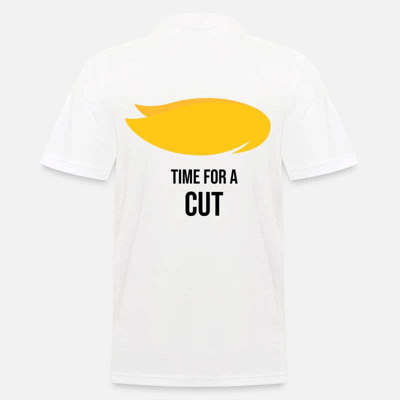 Time for a cut - Männer Poloshirt - Weiß