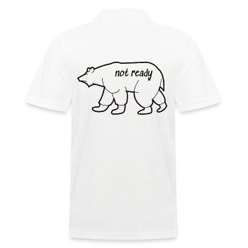 Dessin d’ours polaire - Polo Homme - blanc - Dos - Kai (181cm)