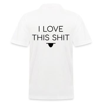 J’adore ce spruch de merde - Polo Homme - blanc - Dos - Kai (181cm)