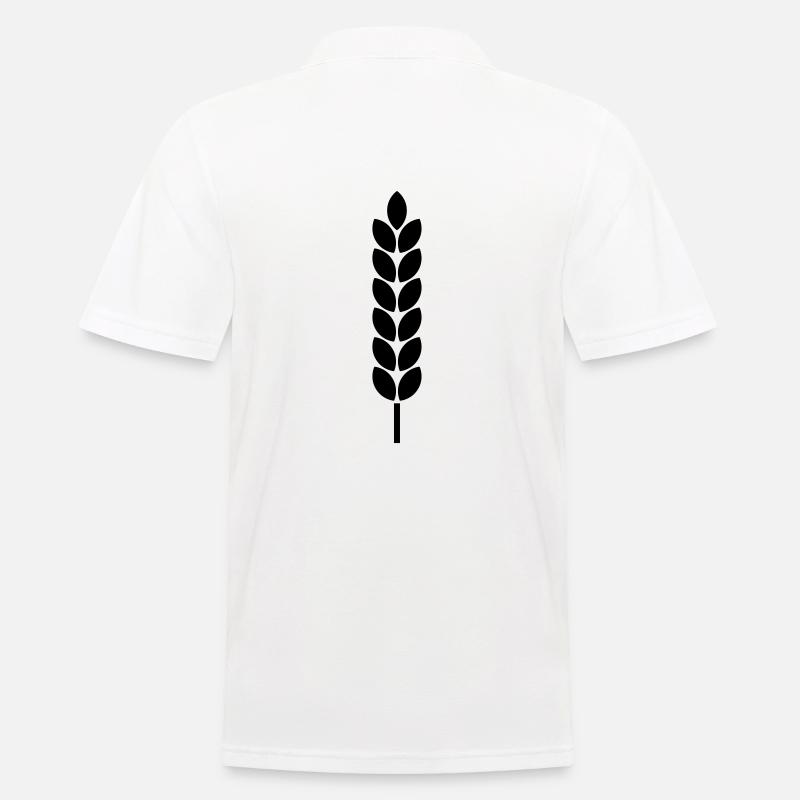Épi de grain de blé - Polo Homme - blanc