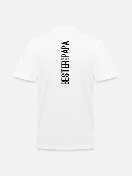 Bester Papa der Welt Geschenk - Männer Poloshirt - Weiß