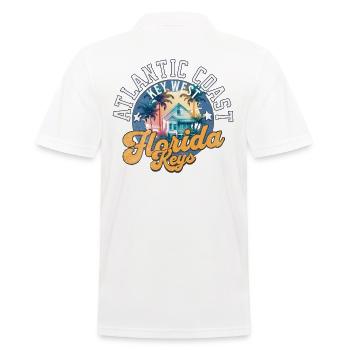 Florida keys Key West - Männer Poloshirt - Weiß - Hinten - Kai (181cm)