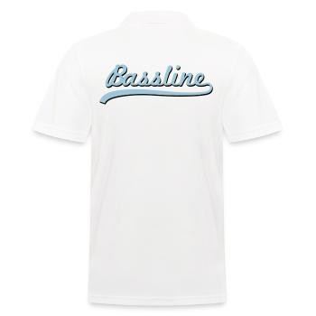 Bassline / Dubstep / Techno / Bass - Männer Poloshirt - Weiß - Hinten - Kai (181cm)
