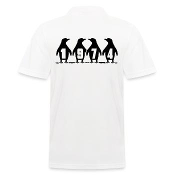 1973 Birthday Ice Baths Anniversary Winter Swimmers - Men's Polo Shirt - white - Back - Kai (181cm)